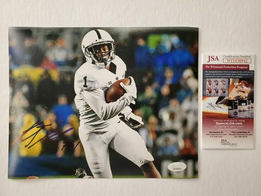 MVP Authentics Penn State Nittany Lions Kj Hamler Autographed Signed 8X10 Photo Jsa Coa 53.10 sports jersey framing , jersey framing