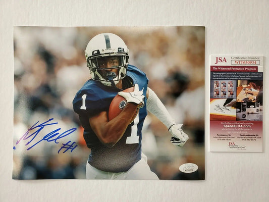 MVP Authentics Penn State Nittany Lions Kj Hamler Autographed Signed 8X10 Photo Jsa Coa 53.10 sports jersey framing , jersey framing