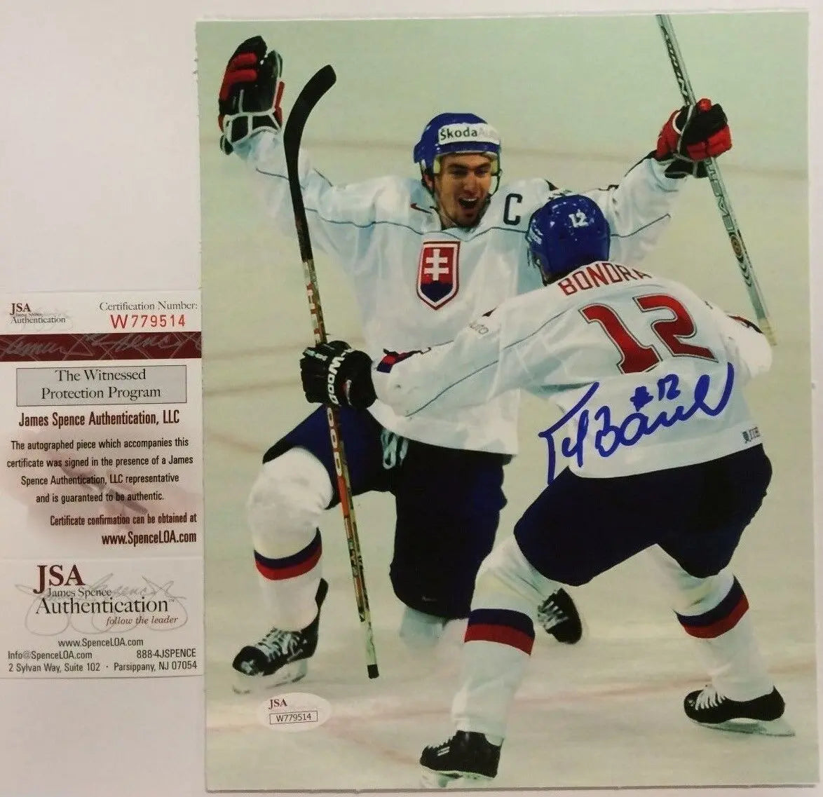 MVP Authentics Peter Bondra Autographed Signed Slovakia 8X10 Photo Jsa  Coa 45 sports jersey framing , jersey framing