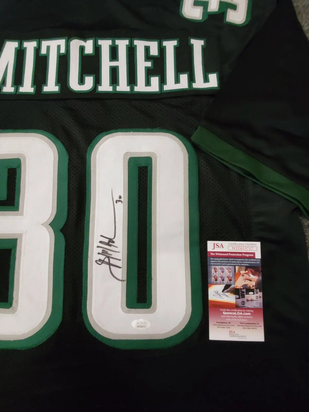 MVP Authentics Philadelphia Eagles Brian Mitchell Autographed Signed Jersey Jsa  Coa 71.10 sports jersey framing , jersey framing