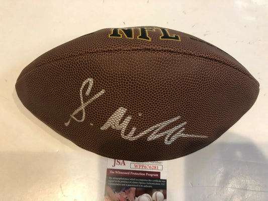 MVP Authentics Philadelphia Eagles Shareef Miller Autographed Signed Nfl Football Jsa Coa 89.10 sports jersey framing , jersey framing