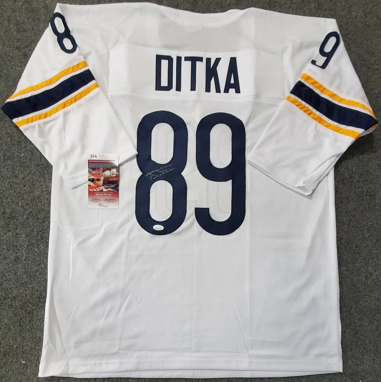 MVP Authentics Pitt Panthers Mike Ditka Autographed Signed Jersey Jsa  Coa 153 sports jersey framing , jersey framing