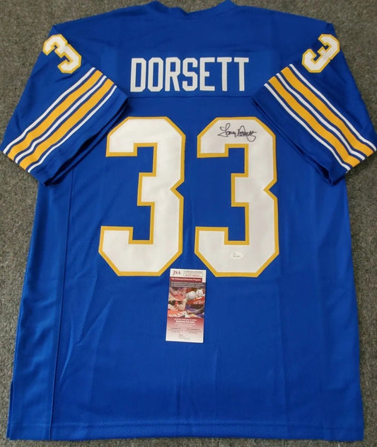 MVP Authentics Pitt Panthers Tony Dorsett Autographed Signed Custom Jersey Jsa Coa 269.10 sports jersey framing , jersey framing