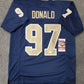 MVP Authentics Pittsburgh Panthers Aaron Donald Autographed Signed Jersey Jsa  Coa 251.10 sports jersey framing , jersey framing