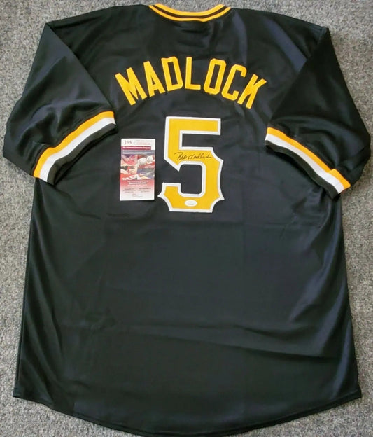 MVP Authentics Pittsburgh Pirates Bill Madlock Autographed Signed Jersey Jsa Coa 67.50 sports jersey framing , jersey framing