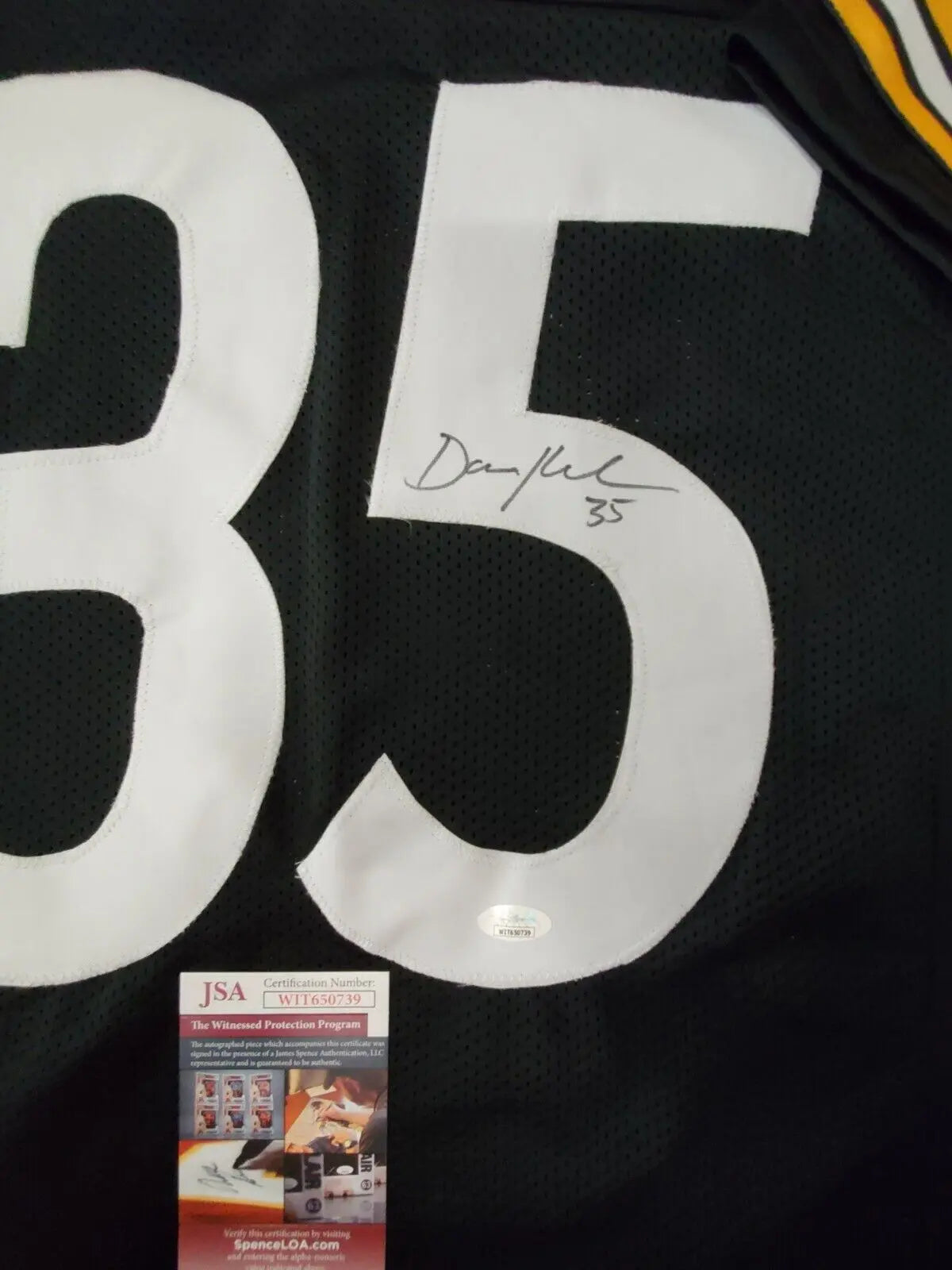 MVP Authentics Pittsburgh Steelers Autographed Signed Dan Kreider Jersey Jsa  Coa 76.50 sports jersey framing , jersey framing