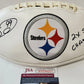 MVP Authentics Pittsburgh Steelers Brett Keisel Autographed Inscribed Logo Football Jsa Coa 125.10 sports jersey framing , jersey framing