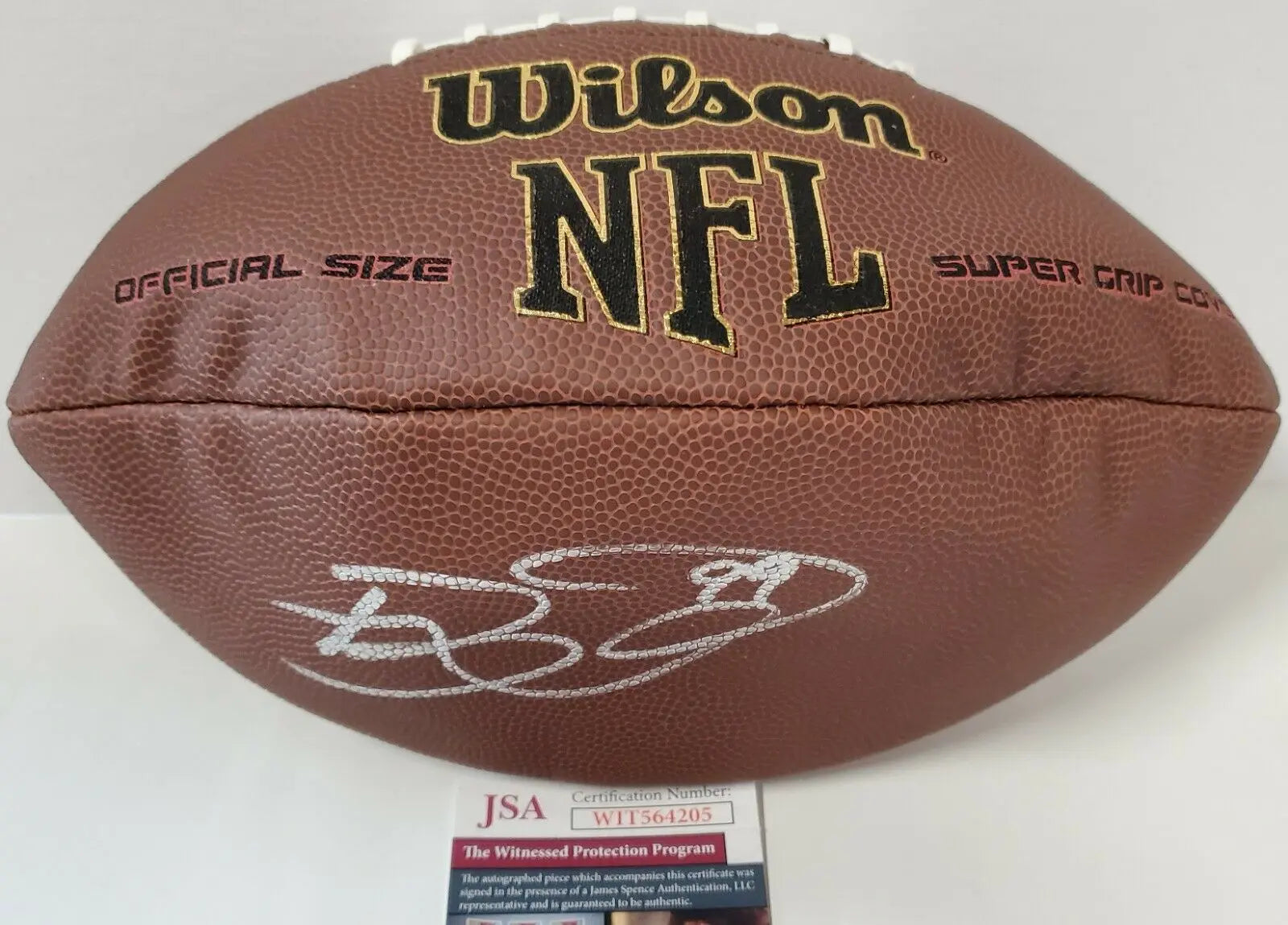 MVP Authentics Pittsburgh Steelers Brett Keisel Autographed Signed Football Jsa Coa 107.10 sports jersey framing , jersey framing