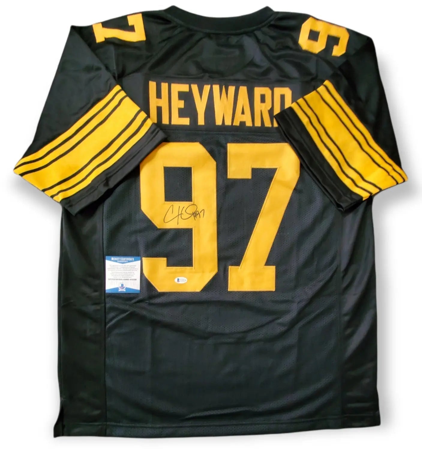 MVP Authentics Pittsburgh Steelers Cameron Heyward Autographed Signed Jersey Beckett  Coa 134.10 sports jersey framing , jersey framing