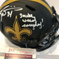 MVP Authentics Ricky Williams Signed New Orleans Saints Smoke Weed Eclipse Mini Helmet Jsa Coa 125.10 sports jersey framing , jersey framing