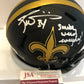 MVP Authentics Ricky Williams Signed New Orleans Saints Smoke Weed Eclipse Mini Helmet Jsa Coa 125.10 sports jersey framing , jersey framing