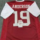 MVP Authentics Robby Anderson Autographed Signed Temple Owls Jersey Jsa Coa 116.10 sports jersey framing , jersey framing