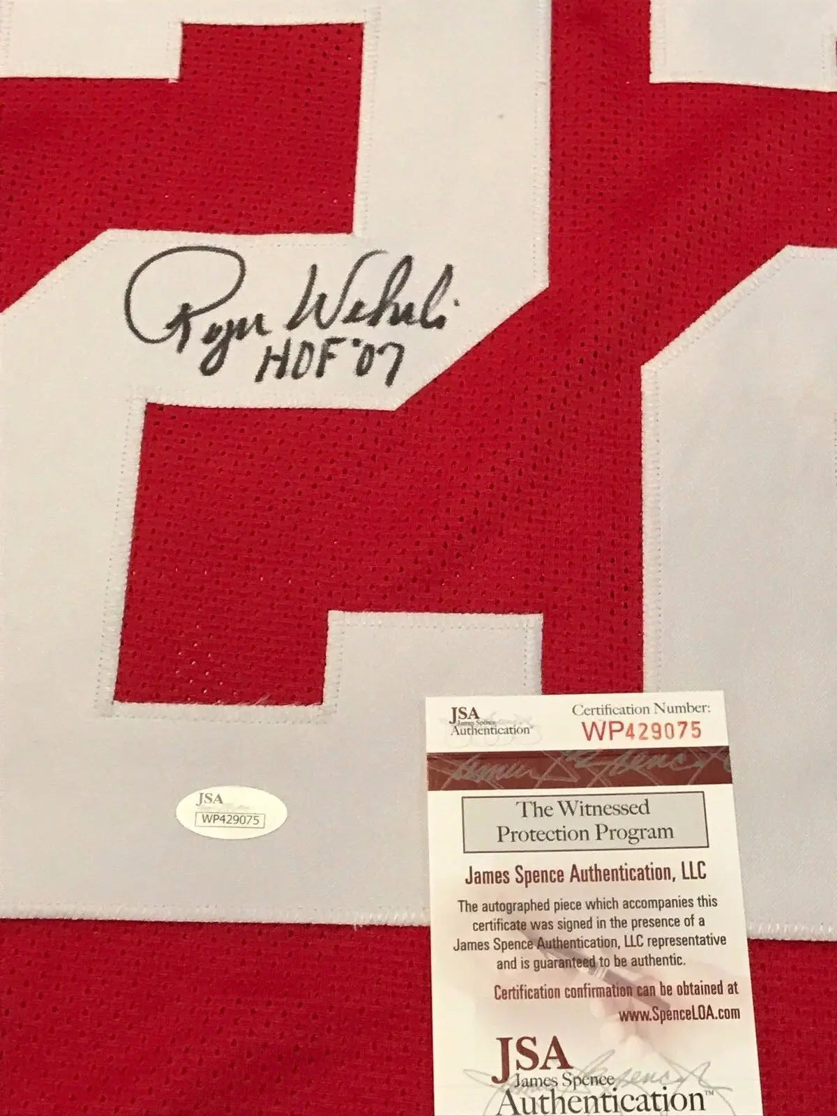 MVP Authentics Roger Wehrli Autographed Signed Inscrebed St. Louis Cardinals Jersey Jsa Coa 98.10 sports jersey framing , jersey framing