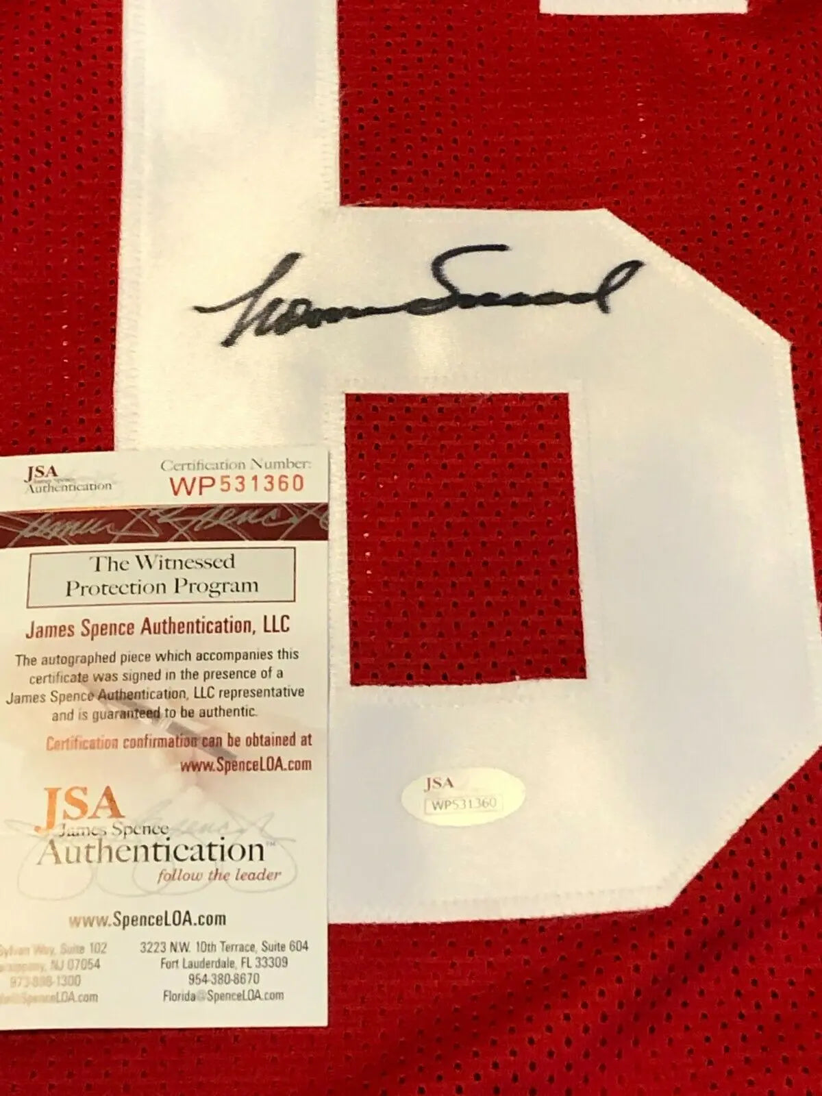 MVP Authentics S.F. 49Ers Norm Snead Autographed Signed Jersey Jsa Coa 89.10 sports jersey framing , jersey framing