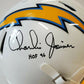 MVP Authentics San Diego Chargers Charlie Joiner Signed Insc Full Size Replica Helmet Jsa Holo 179.10 sports jersey framing , jersey framing