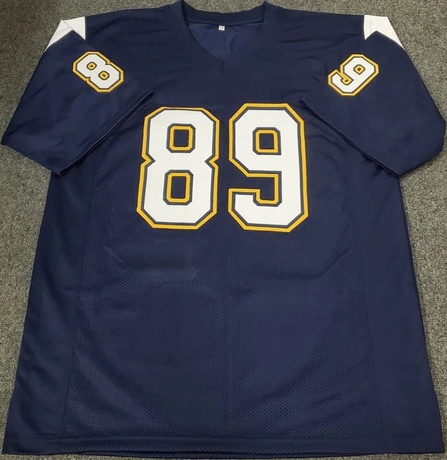 MVP Authentics San Diego Chargers Wes Chandler Autographed Signed Jersey Jsa Coa 143.10 sports jersey framing , jersey framing