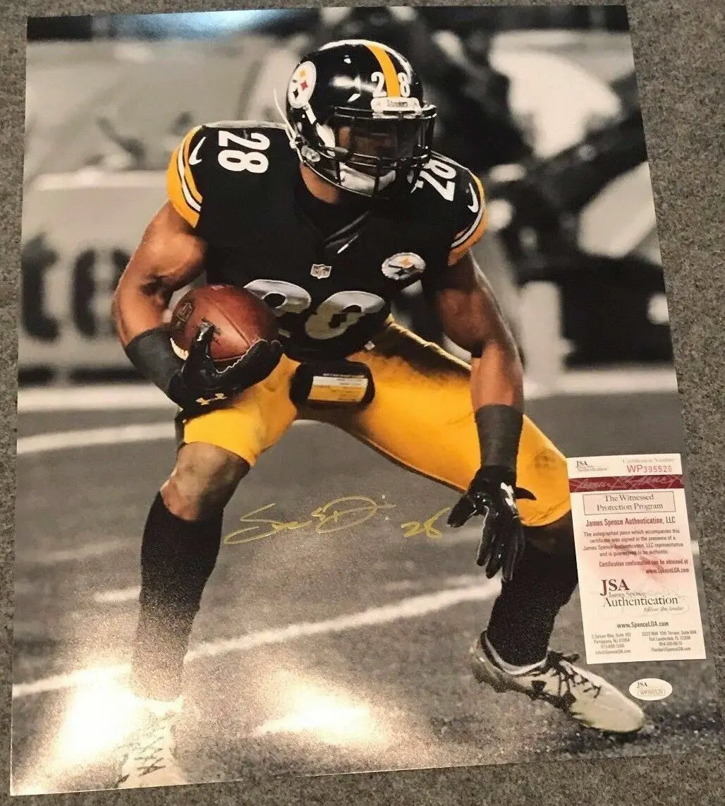 MVP Authentics Sean Davis Autographed Signed Pittsburgh Steelers 16X20 Photo Jsa  Coa 71.10 sports jersey framing , jersey framing