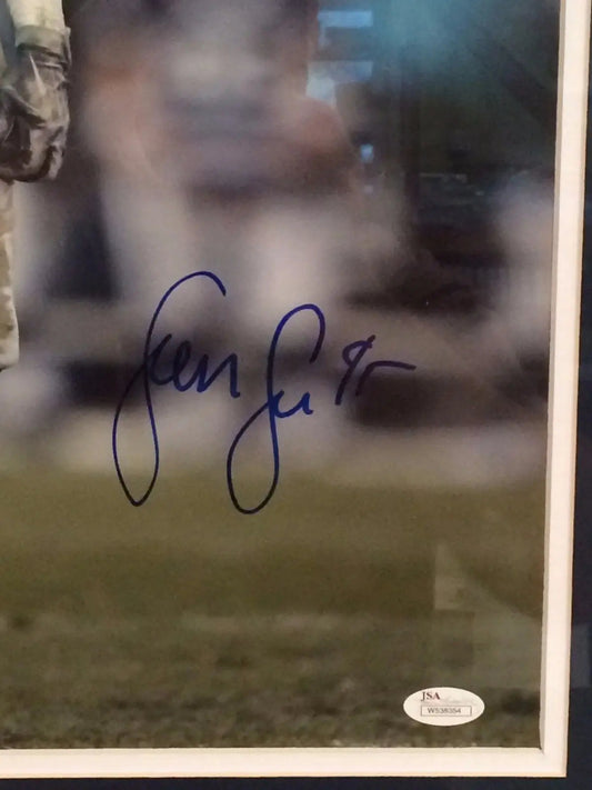MVP Authentics Sean Lee Framed Signed Penn State 16X20 Photo Jsa Coa 180 sports jersey framing , jersey framing
