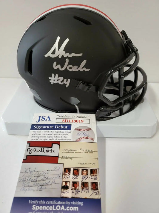 MVP Authentics Shaun Wade Autographed Ohio State Buckeyes Eclipse Mini Helmet Jsa Debut Coa 90 sports jersey framing , jersey framing