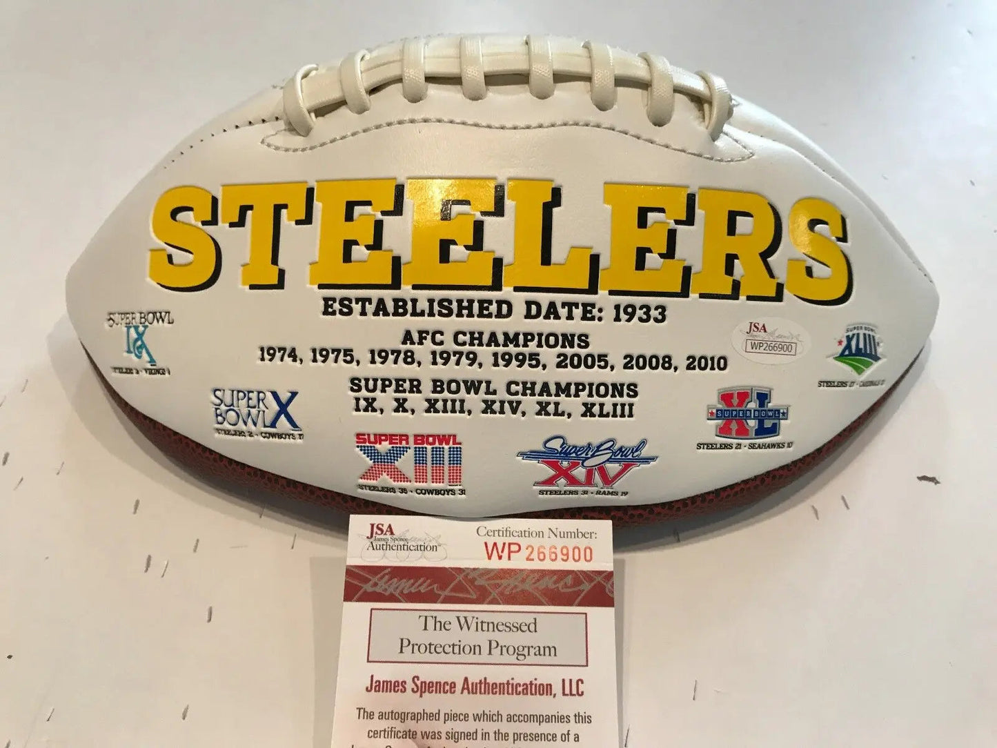 MVP Authentics Stephon Tuitt Autographed Signed Pittsburgh Steelers Logo Football Jsa Coa 89.10 sports jersey framing , jersey framing