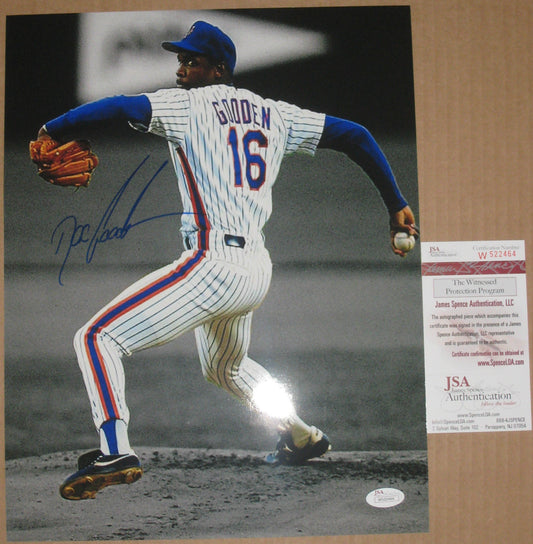 Dwight Gooden Autographed Signed N.Y. Mets 11X14 Photo Jsa  Coa