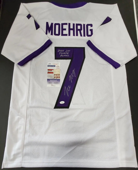 MVP Authentics Tcu Horned Frogs Tre'von Moehrig Autographed Signed Inscribed Jersey Jsa Coa 162 sports jersey framing , jersey framing