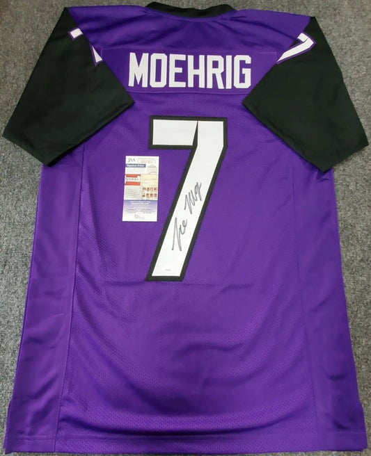 MVP Authentics Tcu Horned Frogs Tre'von Moehrig Autographed Signed Jersey Jsa Coa 135 sports jersey framing , jersey framing