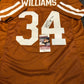 MVP Authentics Texas Longhorns Ricky Williams Signed Autographed Jersey Jsa  Coa 107.10 sports jersey framing , jersey framing