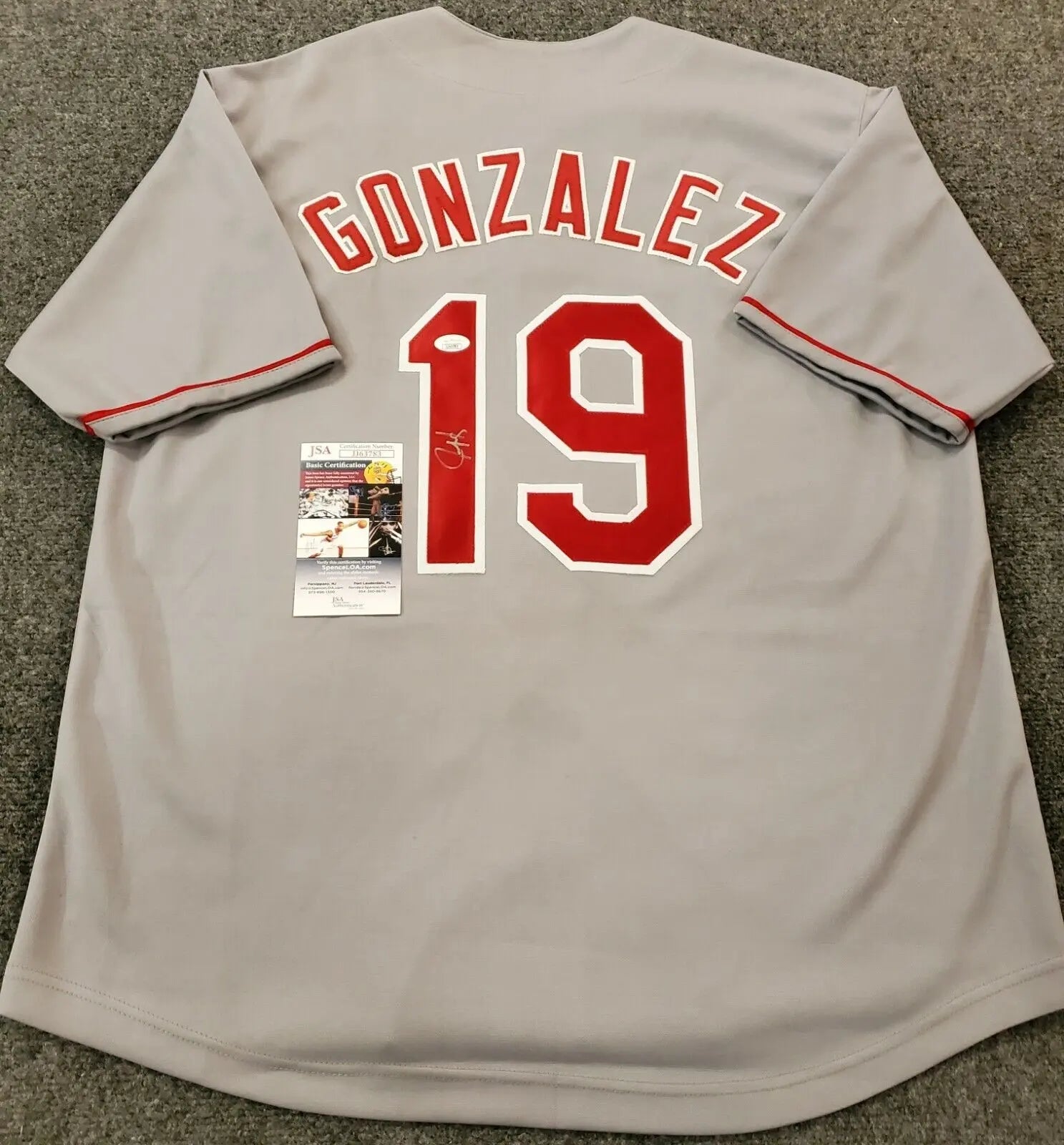 Texas Rangers Juan Gonzalez Autographed Signed Jersey Jsa Coa – MVP  Authentics