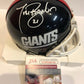 MVP Authentics Tiki Barber Autographed Signed N.Y. Giants Mini Helmet Jsa Coa 89.10 sports jersey framing , jersey framing