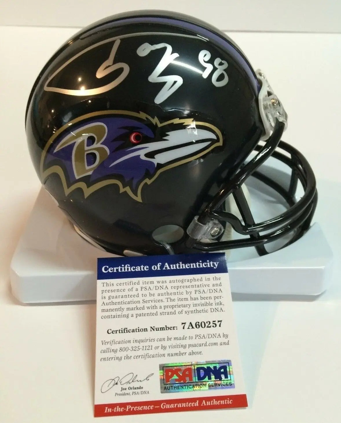 MVP Authentics Tony Siragusa Autographed Signed Baltimore Ravens Mini Helmet Psa Coa 89.10 sports jersey framing , jersey framing