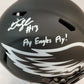 MVP Authentics Travis Fulgham Signed Eagles Full Size Speed Eclipse Replica Helmet Jsa Coa 296.10 sports jersey framing , jersey framing