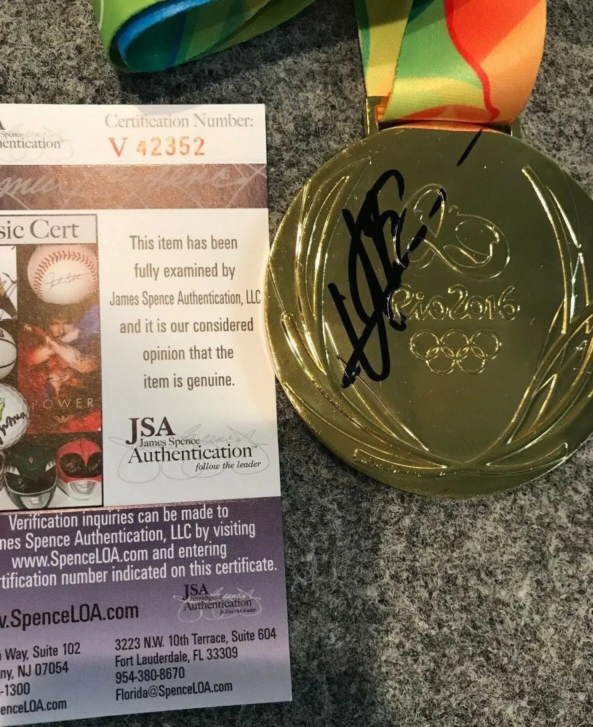 Mike Eruzione Autographed Signed Framed Team USA Jersey JSA