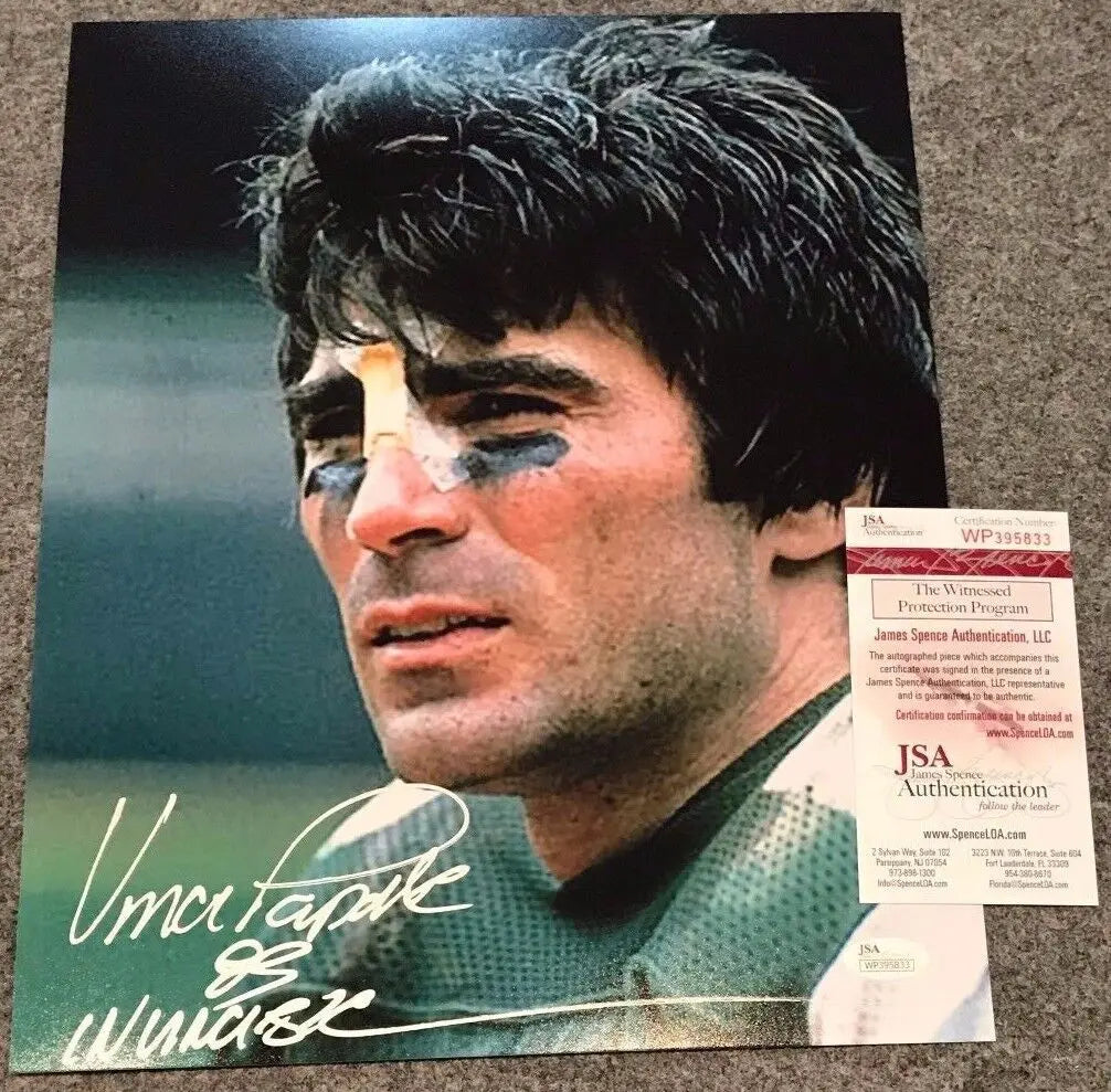 MVP Authentics Vince Papale Autographed Signed Inscribe Philadelphia Eagles 11X14 Photo Jsa Coa 63 sports jersey framing , jersey framing