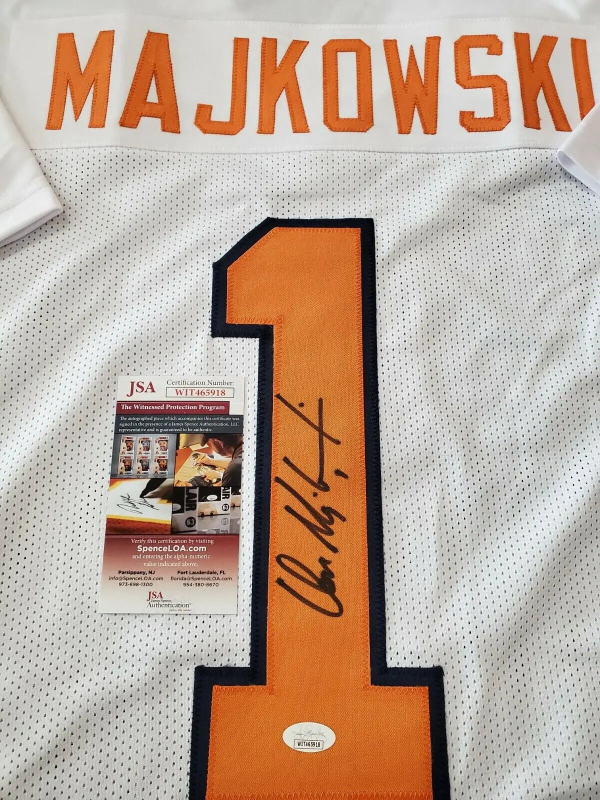 MVP Authentics Virginia Cavaliers Don Majkowski Signed Autographed Jersey Jsa Coa 89.10 sports jersey framing , jersey framing