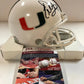 MVP Authentics Warren Sapp Autographed Signed Miami Hurricanes Mini Helmet Jsa Coa 117 sports jersey framing , jersey framing