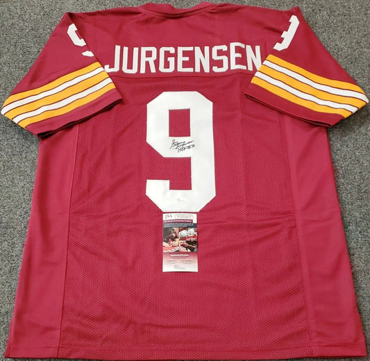 MVP Authentics Washington Football Sonny Jurgensen Autographed Signed Inscribed Jersey Jsa Coa 143.10 sports jersey framing , jersey framing