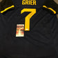 MVP Authentics West Virginia Mountaineers Will Grier Autographed Signed Jersey Jsa Coa 179.10 sports jersey framing , jersey framing
