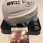 MVP Authentics Will Butcher Autographed Signed New Jersey Devils Mini Helmet Jsa Coa 63 sports jersey framing , jersey framing