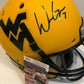 MVP Authentics Will Grier Signed West Virginia Full Size Replica Schutt Helmet Jsa Coa 269.10 sports jersey framing , jersey framing