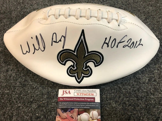 MVP Authentics Willie Roaf Autographed Signed Inscribe New Orleans Saints Logo Football Jsa Coa 89.99 sports jersey framing , jersey framing