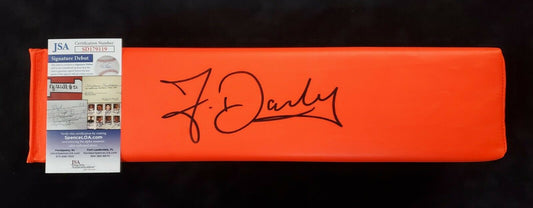 MVP Authentics Frank Darby Autographed Signed End Zone Pylon Jsa Coa 135 sports jersey framing , jersey framing