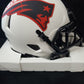 MVP Authentics New England Patriots Drew Bledsoe Signed Lunar Eclipse Mini Helmet Beckett Holo 125.10 sports jersey framing , jersey framing