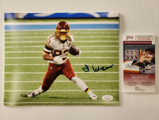 MVP Authentics Washington Football Team Isaiah Wright Autographed 8X10 Photo Jsa Coa 62.10 sports jersey framing , jersey framing