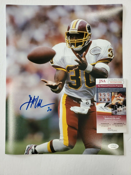 MVP Authentics Washington Football Team Brian Mitchell Autographed 11X14 Photo Jsa Coa 71.10 sports jersey framing , jersey framing