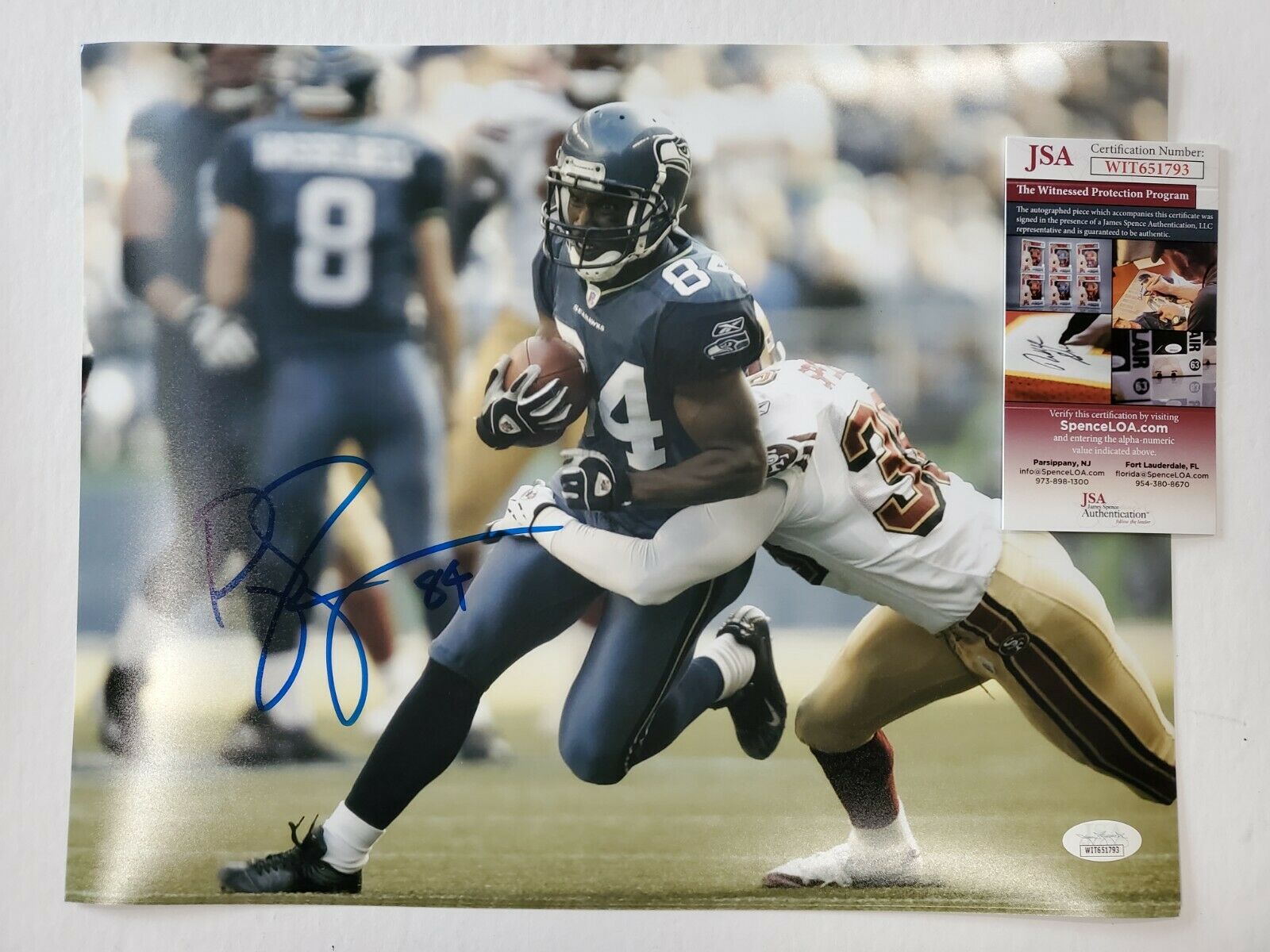 MVP Authentics SEATTLE SEAHAWKS BOBBY ENGRAM AUTOGRAPHED SIGNED 11x14 PHOTO JSA  COA 71.10 sports jersey framing , jersey framing