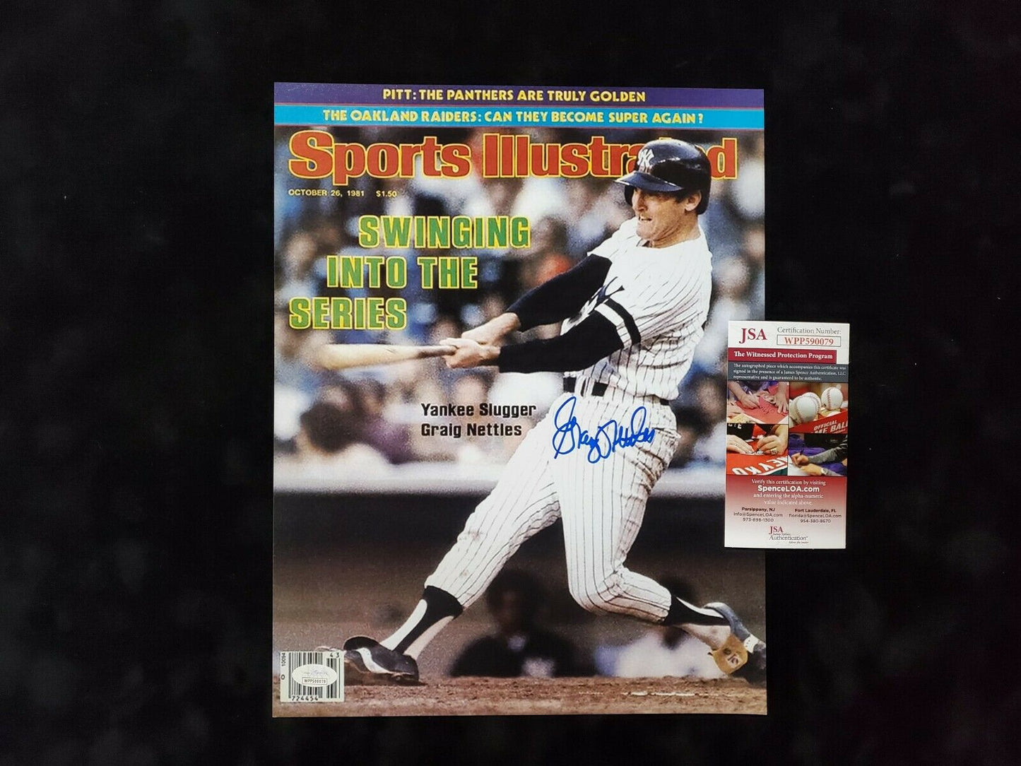 MVP Authentics New York Yankees Graig Nettles Autographed Signed 11X14 Photo Jsa Coa 49.50 sports jersey framing , jersey framing