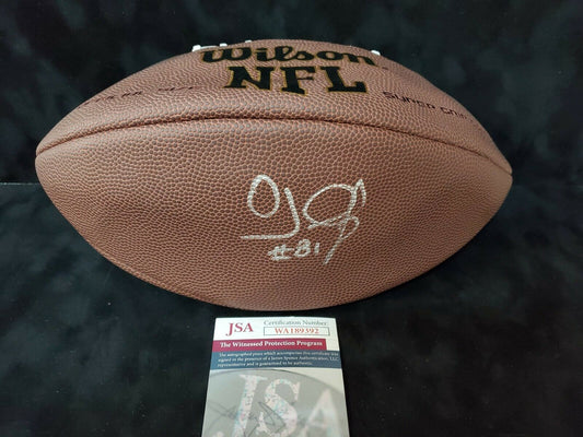 MVP Authentics Miami Dolphins Oj Mcduffie Autographed Signed Nfl Football Jsa Coa 89.10 sports jersey framing , jersey framing