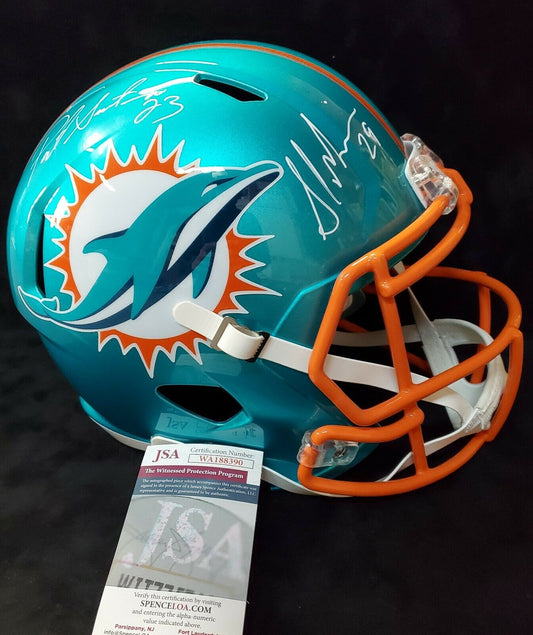 MVP Authentics Miami Dolphins Pat Surtain Sam Madison Signed F/S Flash Replica Helmet Jsa Coa 337.50 sports jersey framing , jersey framing
