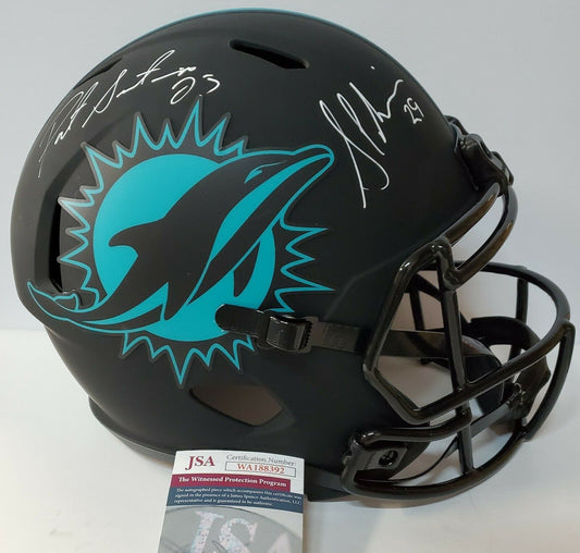 MVP Authentics Miami Dolphins Pat Surtain Sam Madison Signed F/S Eclipse Replica Helmet Jsa Coa 315 sports jersey framing , jersey framing